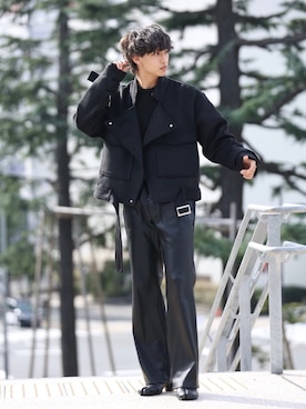 「SILVER BULLET（シルバーバレット）のアイテム（シューズ）」を使った、中岡 圭さん（メンズ・168cm）の秋コーディネート