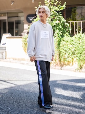 「SILVER BULLET（シルバーバレット）のアイテム（シューズ）」を使った、中岡 圭さん（メンズ・168cm）の秋コーディネート