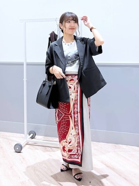 「GLOBAL WORK（グローバルワーク）のアイテム（テーラードジャケット）」を使った、ぷーのさん（レディース・155cm）の秋コーディネート