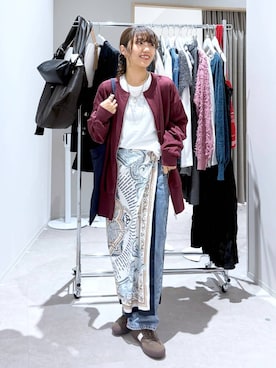 「アイテム（財布/小物）」を使った、ぷーのさん（レディース・155cm）の秋コーディネート