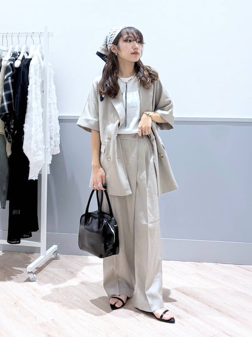 【美品】GLOBAL WORK  MATINEE LINE セットアップ GLOBAL WORK（グローバルワーク）の「リネンライクセットアップ