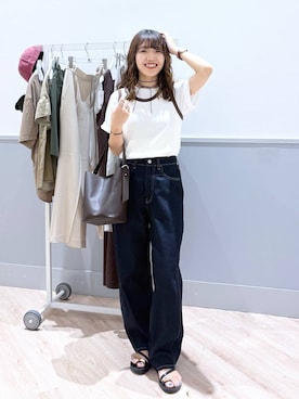 「アイテム（チョーカー）」を使った、ぷーのさん（レディース・155cm・20代）の秋コーディネート