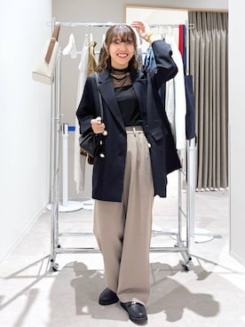 「体型カバー」｜ぷーのさん（レディース・155cm）の秋コーディネート