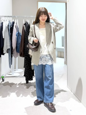 「GLOBAL WORK（グローバルワーク）のアイテム（トップス）」を使った、ぷーのさん（レディース・155cm）の夏コーディネート