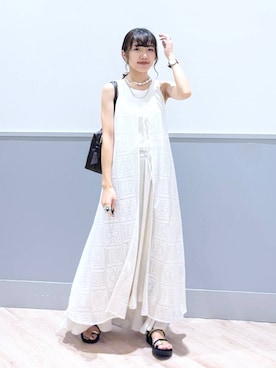 「アイテム（ボストンバッグ）」を使った、ぷーのさん（レディース・155cm・20代）の夏コーディネート