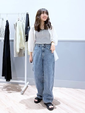 「デート/ロマンティック」｜ぷーのさん（レディース・155cm）の夏コーディネート