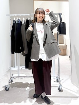 「アイテム（タンクトップ）」を使った、ぷーのさん（レディース・155cm・20代）の秋コーディネート