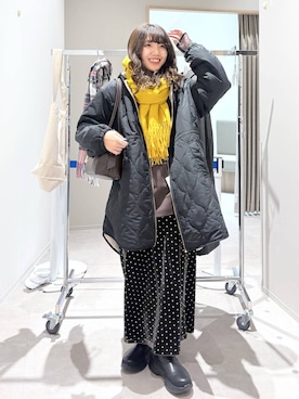 「アイテム（ボストンバッグ）」を使った、ぷーのさん（レディース・155cm・20代）の冬コーディネート