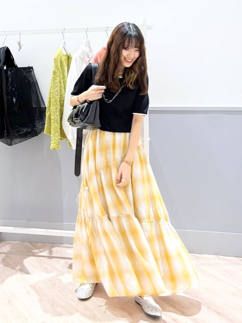 marcjacobs2020春スカート 楽天市場】【24春夏新作】ギャザーフレアロングスカート