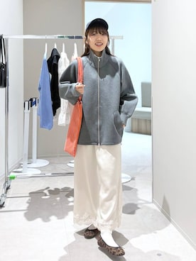 「GLOBAL WORK（グローバルワーク）のアイテム（ブルゾン）」を使った、ぷーのさん（レディース・155cm）の春コーディネート