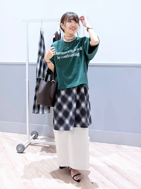 「アイテム（チョーカー）」を使った、ぷーのさん（レディース・155cm・20代）の秋コーディネート