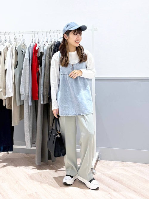 GLOBAL WORK（グローバルワーク） キャップ 帽子 UVカットデニム刺繍