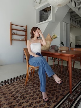 「KOBE LETTUCE（コウベレタス）のアイテム」を使った、yuri.さん（レディース・150cm）の春コーディネート