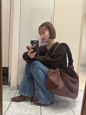 「KOBE LETTUCE（コウベレタス）のアイテム」を使った、yuri.さん（レディース・150cm）の春コーディネート