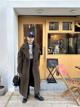 「アイテム（帽子）」を使った、yuri.さん（レディース・150cm）の秋コーディネート