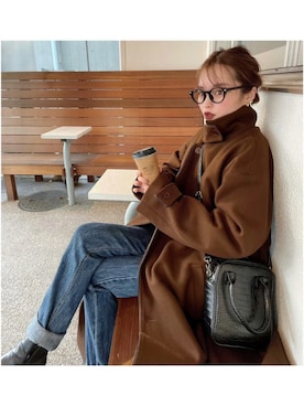 「yukichi.（ユキチ）のアイテム」を使った、yuri.さん（レディース・150cm）の冬コーディネート