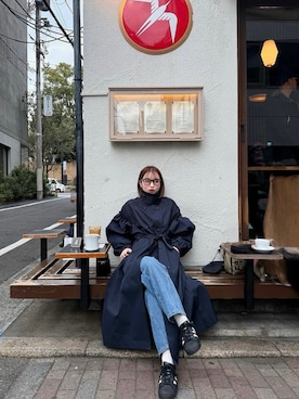 「アイテム（トレンチコート）」を使った、yuri.さん（レディース・150cm）の秋コーディネート