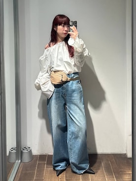 「eL（エル）のアイテム（パンツ）」を使った、ミユキさん（レディース・160cm）の春コーディネート