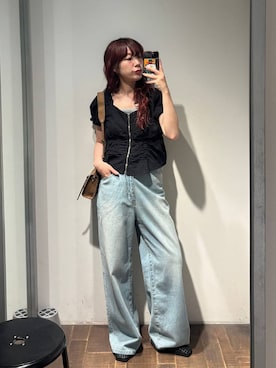 「JEANASIS（ジーナシス）のアイテム」を使った、ミユキさん（レディース・160cm）の夏コーディネート