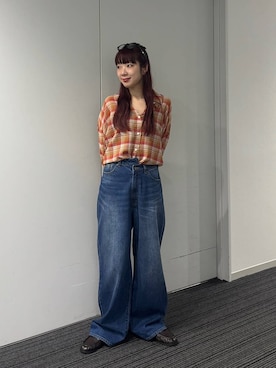 「JEANASIS（ジーナシス）のアイテム」を使った、ミユキさん（レディース・160cm）の春コーディネート