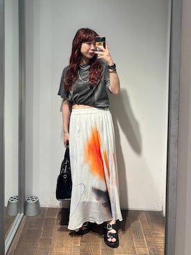 「JEANASIS（ジーナシス）のアイテム」を使った、ミユキさん（レディース・160cm）の夏コーディネート