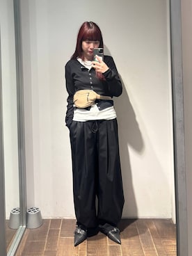 「eL（エル）のアイテム（パンツ）」を使った、ミユキさん（レディース・160cm）の春コーディネート