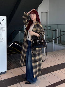「アイテム（チェスターコート）」を使った、ミユキさん（レディース・159cm）の秋コーディネート