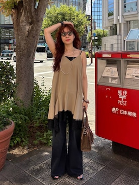 「eL（エル）のアイテム」を使った、ミユキさん（レディース・159cm）の夏コーディネート