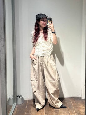 「JEANASIS（ジーナシス）のアイテム」を使った、ミユキさん（レディース・160cm）の夏コーディネート
