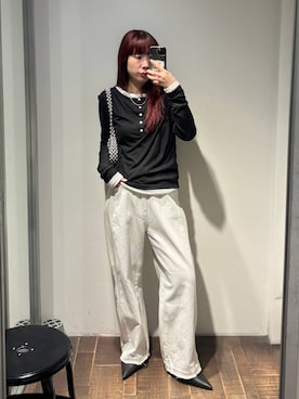 「JEANASIS（ジーナシス）のアイテム」を使った、ミユキさん（レディース・160cm）の春コーディネート