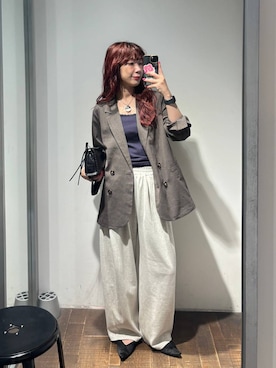 「アイテム（カーディガン/ボレロ）」を使った、ミユキさん（レディース・160cm）の夏コーディネート