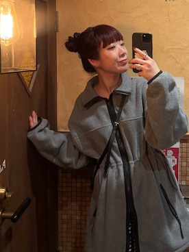 「アイテム（チュニック）」を使った、ミユキさん（レディース・159cm）の秋コーディネート