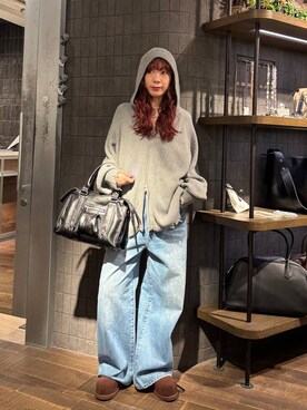 「JEANASIS（ジーナシス）のアイテム（パーカー）」を使った、ミユキさん（レディース・159cm）の秋コーディネート