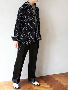 「pelleterno（ペレテルノ）のアイテム（サンダル）」を使った、minoriTY-fun LOOKさん（レディース・163cm）の春コーディネート