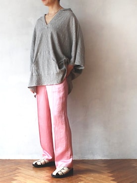 「pelleterno（ペレテルノ）のアイテム（サンダル）」を使った、minoriTY-fun LOOKさん（レディース・163cm）の春コーディネート
