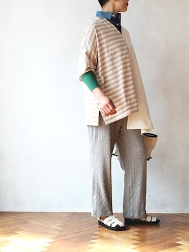 「20/80（テゥエンティーエイティー）のアイテム」を使った、minoriTY-fun LOOKさん（レディース・163cm）の春コーディネート