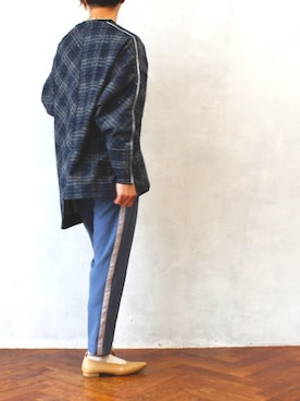 「アイテム（スリッポン）」を使った、minoriTY-fun LOOKさん（レディース・163cm・40代）の秋コーディネート