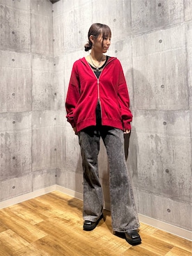 「PAGEBOY（ページボーイ）のアイテム（Tシャツ/カットソー）」を使った、がんちゃんさん（レディース・156cm）の秋コーディネート