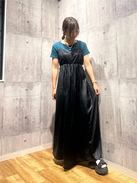 「PAGEBOY（ページボーイ）の≪S/M/Lの3サイズ展開≫ モードバックルスポサン（サンダル）」を使った、がんちゃんさん（レディース・156cm）の秋コーディネート