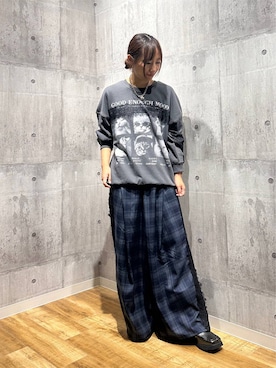 「PBLIM（ページボーイリム）のアイテム」を使った、がんちゃんさん（レディース・156cm）の秋コーディネート