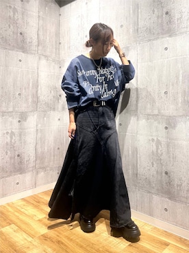 「PBLIM（ページボーイリム）のアイテム」を使った、がんちゃんさん（レディース・156cm）の秋コーディネート