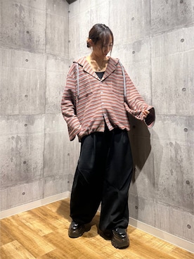 「PBLIM（ページボーイリム）のアイテム」を使った、がんちゃんさん（レディース・156cm）の秋コーディネート