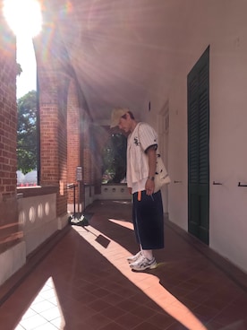 「アイテム（キャップ）」を使った、jayさん（メンズ・185cm）の秋コーディネート