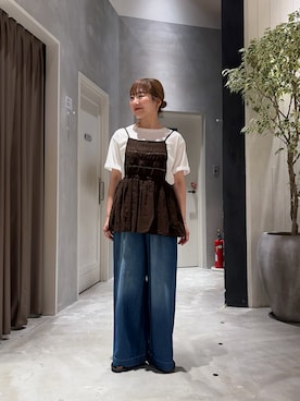 「CIAOPANIC TYPY（チャオパニックティピー）のアイテム（アクセサリー）」を使った、てらさんさん（レディース・158cm）の夏コーディネート