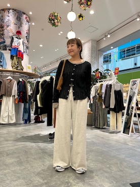 「アイテム（スウェットパンツ）」を使った、てらさんさん（レディース・158cm）の秋コーディネート