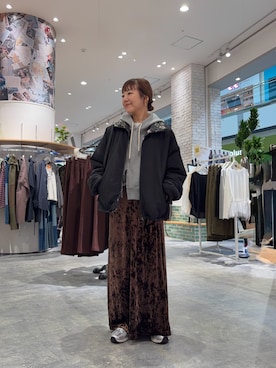 「CIAOPANIC TYPY（チャオパニックティピー）のアイテム（ジャケット/アウター）」を使った、てらさんさん（レディース・158cm）の秋コーディネート