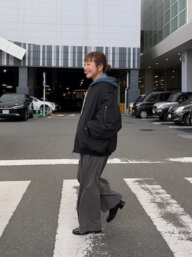 てらさんさん（レディース・158cm）の冬コーディネート