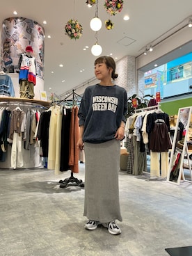 「アイテム（スウェット）」を使った、てらさんさん（レディース・158cm）の秋コーディネート