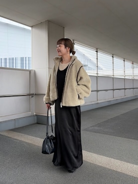 「アイテム（ワンピース/ドレス）」を使った、てらさんさん（レディース・158cm）の秋コーディネート