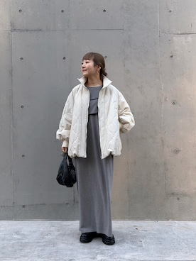 「CIAOPANIC TYPY（チャオパニックティピー）のアイテム（ブルゾン）」を使った、てらさんさん（レディース・158cm）の冬コーディネート